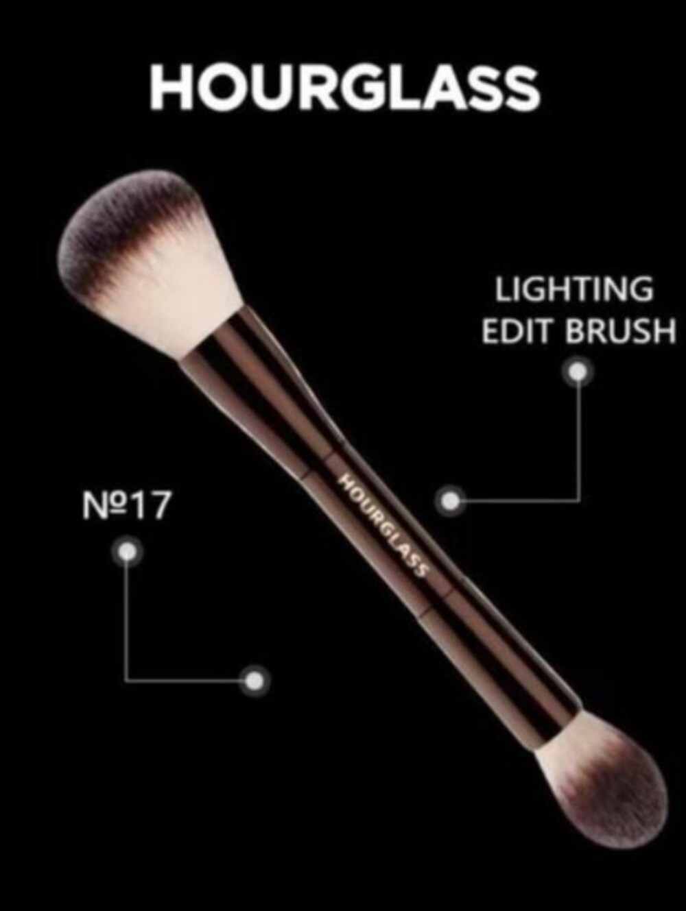 Hourglass No.17 Dual-Ended Lighting Edit Brush — Brand New In The Box